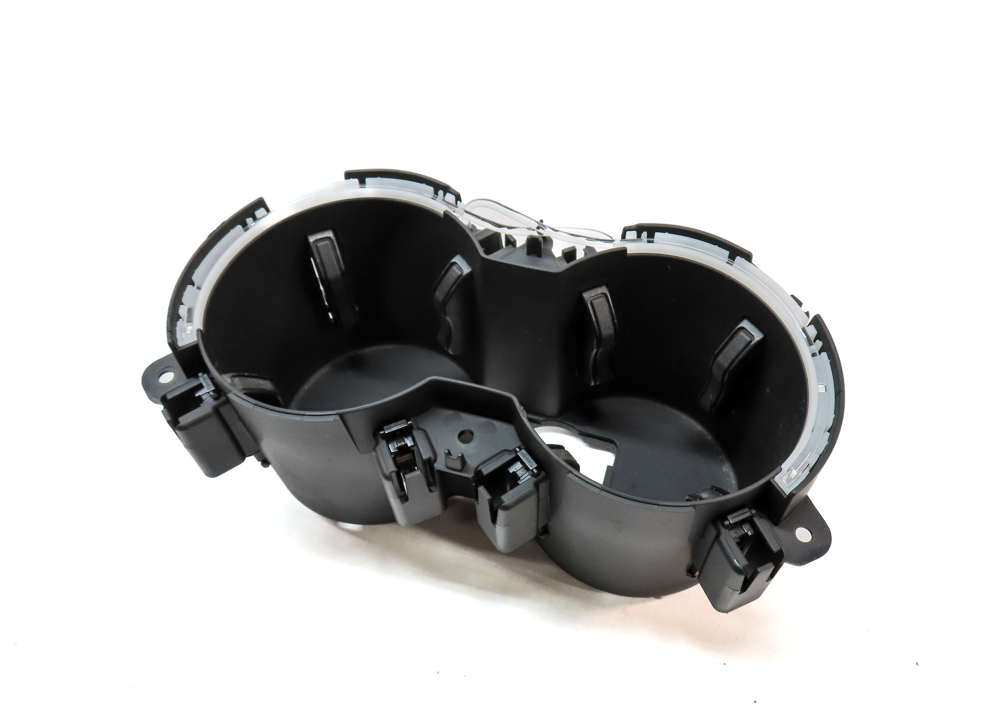 2019 AUDI A5 SPORTBACK (8W6) FRONT DUAL DOUBLE CUPHOLDER CUP HOLDER (BLACK) — exact item pictured